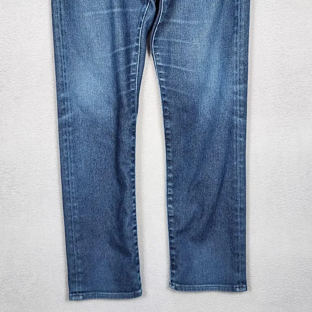 Banana Republic Traveler Slim Jeans Mens 32x30 Blue Slim Straight Stretch Denim